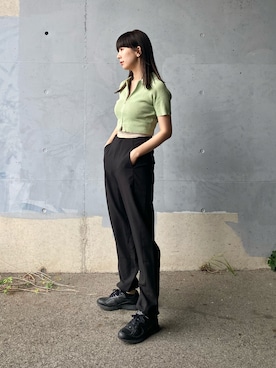 「blAnks（ブランクス）のアイテム」を使った、RIKAさん（レディース・168cm）の夏コーディネート