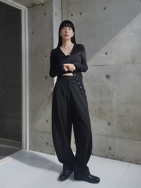 「アイテム（キャミソール）」を使った、RIKAさん（レディース・168cm）の秋コーディネート
