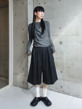 「H&M（エイチ・アンド・エム）のアイテム」を使った、RIKAさん（レディース・168cm）の秋コーディネート