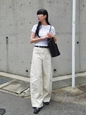 「feepur（フェピュール）のアイテム」を使った、RIKAさん（レディース・168cm）の夏コーディネート