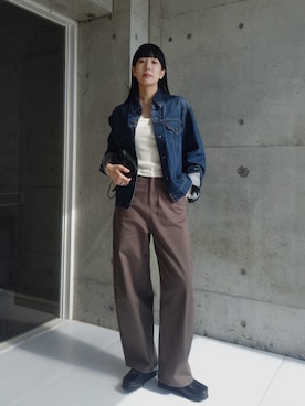 「アイテム（その他シューズ）」を使った、RIKAさん（レディース・168cm）の秋コーディネート