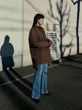 ENOF over size jacket 02 Brown