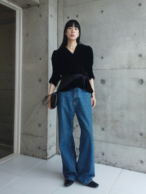 Velour Gather Blouse（シャツ/ブラウス）｜anuke（アンヌーク