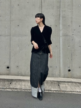 「アイテム（スリッポン）」を使った、RIKAさん（レディース・168cm）の秋コーディネート