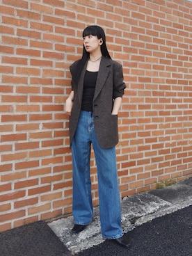 「TODAYFUL（トゥデイフル）のアイテム」を使った、RIKAさん（レディース・168cm）の春コーディネート