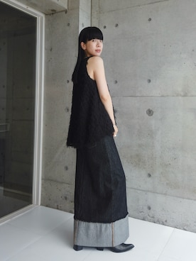 「アイテム（シューズ）」を使った、RIKAさん（レディース・168cm）の夏コーディネート