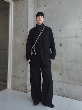 「アイテム（スマホグッズ）」を使った、RIKAさん（レディース・168cm）の冬コーディネート