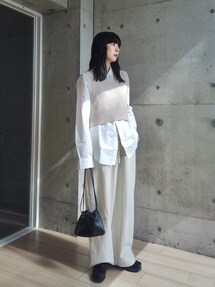 ＜BASERANGE＞LOULOU VEST/ベスト Loulouベスト in Assortment | オーガニックコットン・リブ | ja