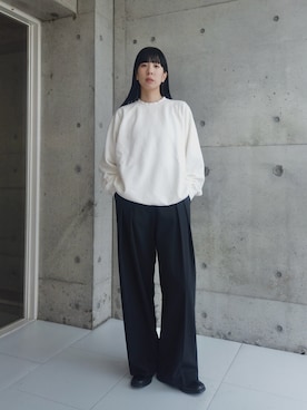 「アイテム（デニムパンツ）」を使った、RIKAさん（レディース・168cm）の秋コーディネート