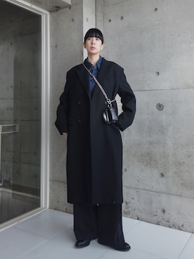 「アイテム（デニムジャケット）」を使った、RIKAさん（レディース・168cm）の秋コーディネート