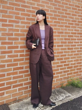 「Steven Alan（スティーブンアラン）のアイテム（トップス）」を使った、RIKAさん（レディース・168cm）の春コーディネート