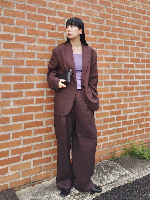 Linen Tuck Pants（その他パンツ）｜anuke（アンヌーク）の