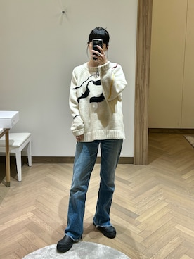 「Common Noun（コモン ナウン）のアイテム」を使った、RIKAさん（レディース・168cm）の冬コーディネート