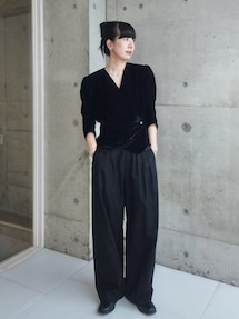 anuke（アンヌーク）の「Velour Gather Blouse（シャツ/ブラウス