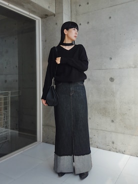 「アイテム（ブーツ）」を使った、RIKAさん（レディース・168cm・30代）の秋コーディネート
