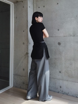 「PETIT BATEAU（プチバトー）のアイテム」を使った、RIKAさん（レディース・168cm）の夏コーディネート