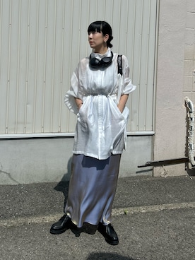 「NOMINE（ノミネ）のアイテム」を使った、RIKAさん（レディース・168cm）の春コーディネート