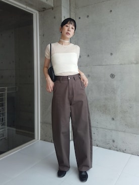 「アイテム（パンツ）」を使った、RIKAさん（レディース・168cm・30代）の夏コーディネート