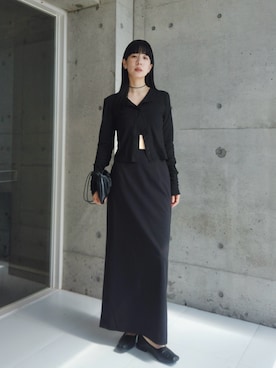 「アイテム（スカート）」を使った、RIKAさん（レディース・168cm）の夏コーディネート