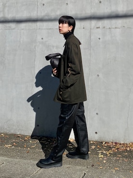 「NOMINE（ノミネ）のアイテム」を使った、RIKAさん（レディース・168cm）の秋コーディネート