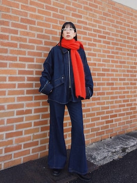 RIKAさん（レディース・168cm）の冬コーディネート