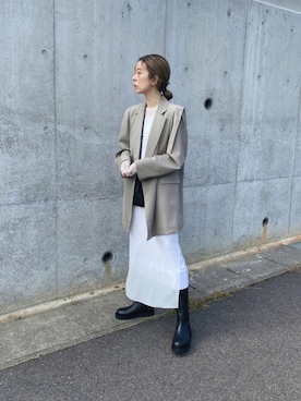 「INTER FACTORY（インターファクトリー）のアイテム（ワンピース/ドレス）」を使った、RIKAさん（レディース・168cm）の秋コーディネート