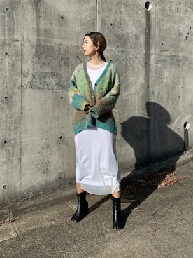 「INTER FACTORY（インターファクトリー）のアイテム（ワンピース/ドレス）」を使った、RIKAさん（レディース・168cm）の冬コーディネート