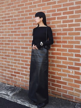 「FOSSIL（フォッシル）のアイテム」を使った、RIKAさん（レディース・168cm）の春コーディネート