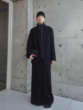 「アイテム（テーラードジャケット）」を使った、RIKAさん（レディース・168cm）の冬コーディネート