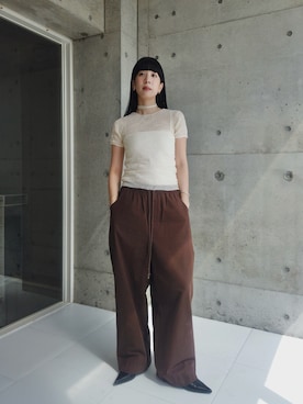 「アイテム（パンツ）」を使った、RIKAさん（レディース・168cm・30代）の秋コーディネート