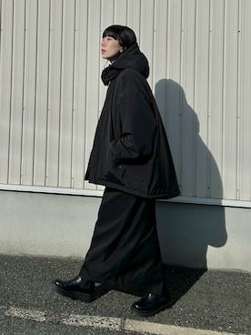 「アイテム（ダウンジャケット/コート）」を使った、RIKAさん（レディース・168cm）の冬コーディネート