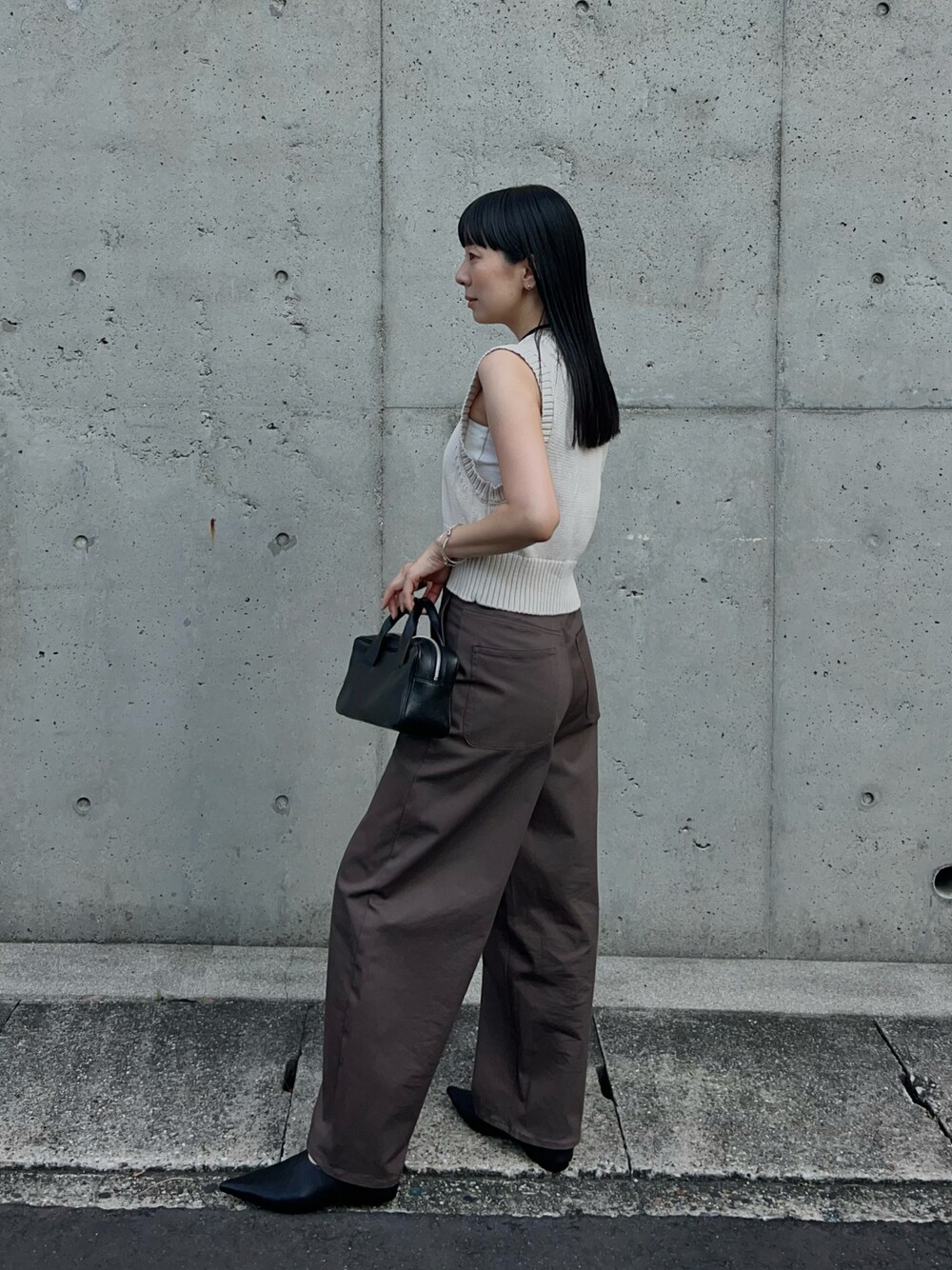 anuke（アンヌーク）の「anuke Mix Knit Vest ミックスニットベスト
