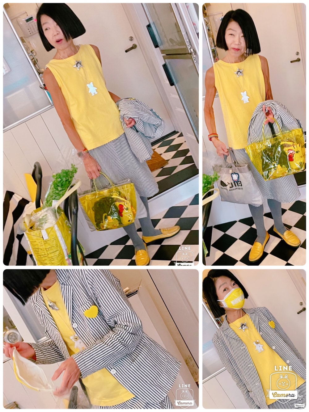 「JIBのアイテム（バッグ、グレー系）」を使った、Misono Moriyamaさん（レディース・161cm）の夏コーディネートの1枚目の写真