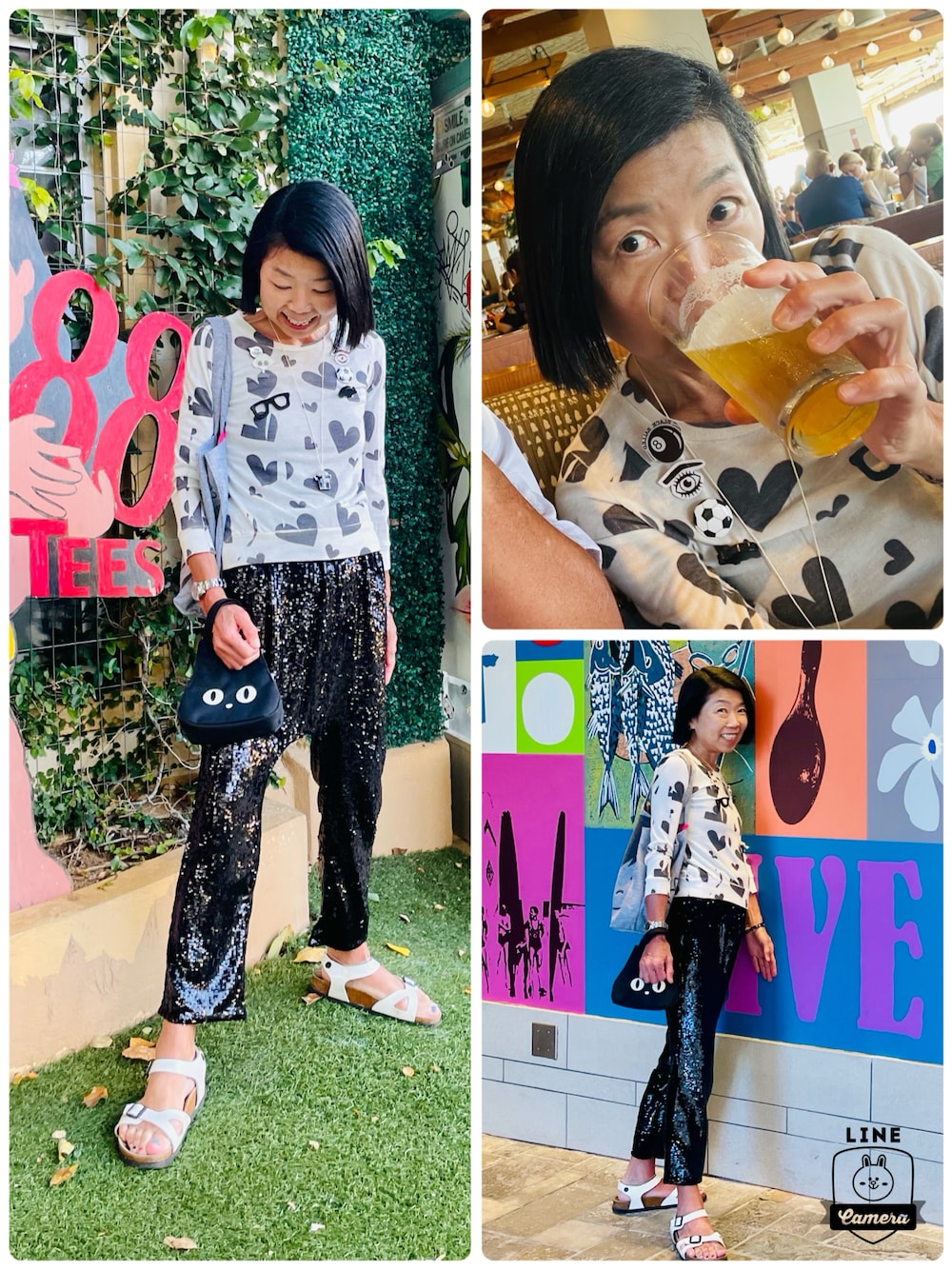 「ZARAのアイテム（パンツ、ブラック系）」を使った、Misono Moriyamaさん（レディース・161cm）の春コーディネートの1枚目の写真