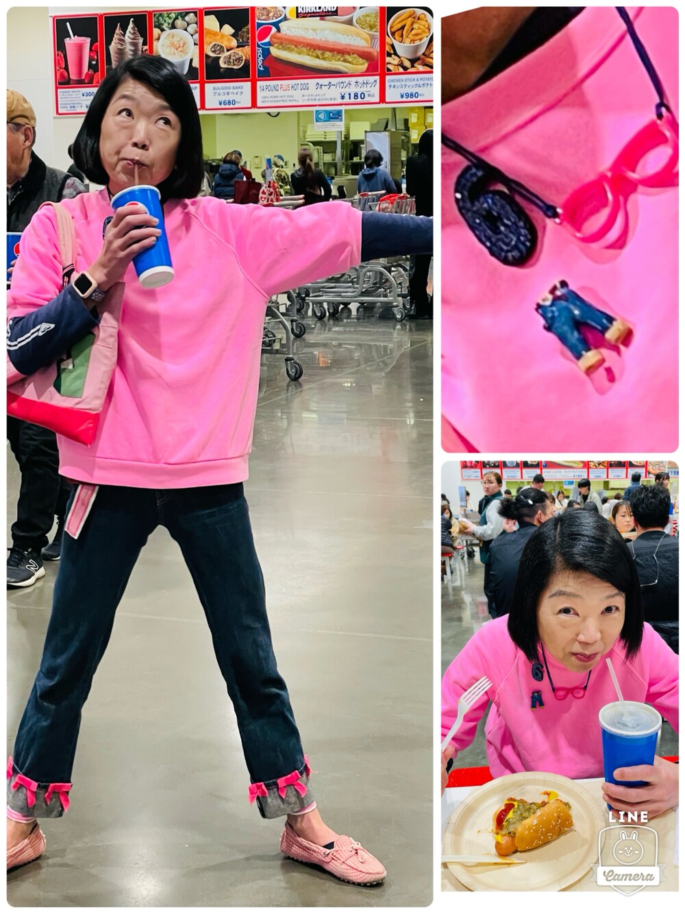 「GAPのアイテム（スウェット、ピンク系）」を使った、Misono Moriyamaさん（レディース・161cm）の春コーディネートの1枚目の写真