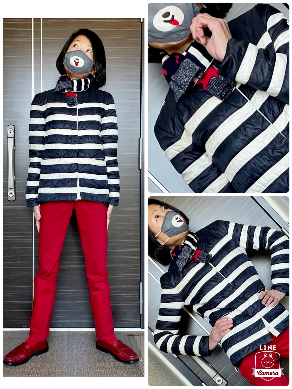 「gap kidsのアイテム（マフラー、その他）」を使った、Misono Moriyamaさん（レディース・161cm）の冬コーディネートの1枚目の写真