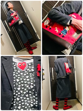 「アイテム（シューズ）」を使った、Misono Moriyamaさん（レディース・161cm・60代）の冬コーディネート