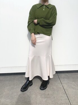 「CPCM」｜「アイテム（ブーツ）」を使った、s h i  iさん（レディース・162cm）の秋コーディネート