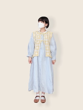 「ごきげんウィーク」｜「アイテム（バレエシューズ）」を使った、minnさん（レディース・154cm）の春コーディネート