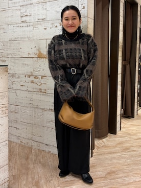 「アイテム（ショルダーバッグ）」を使った、mari.kana_lemageさん（レディース・150cm）の秋コーディネート