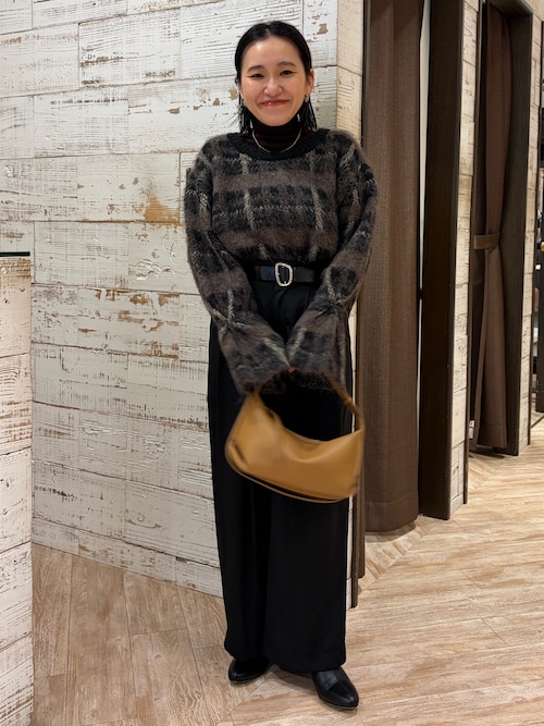 チェックシャギープルオーバー（ニット/セーター）｜CAPRICIEUX LE