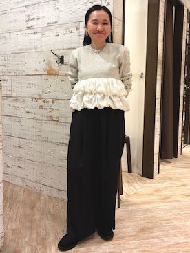 「アイテム（ローファー）」を使った、mari.kana_lemageさん（レディース・150cm・30代）の秋コーディネート