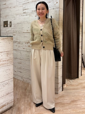 「アイテム（カーディガン/ボレロ）」を使った、mari.kana_lemageさん（レディース・150cm）の秋コーディネート