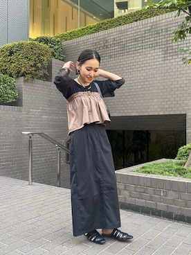 ペプラムSETスカートを使った人気ファッションコーディネート - WEAR