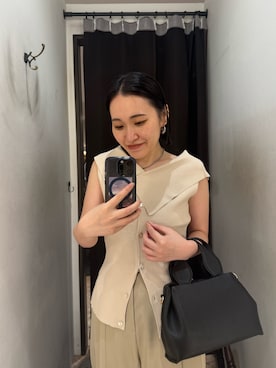 「CAPRICIEUX LE'MAGE（カプリシューレマージュ）のアイテム（ハンドバッグ）」を使った、mari.kana_lemageさん（レディース・150cm）の夏コーディネート