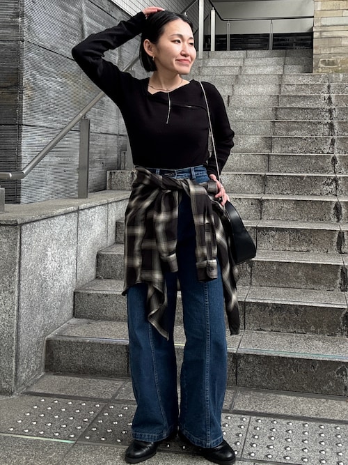 セール】センター切替デニム（デニムパンツ）｜CAPRICIEUX LE