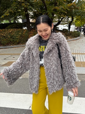 「アイテム（Tシャツ/カットソー）」を使った、mari.kana_lemageさん（レディース・150cm・30代）の秋コーディネート