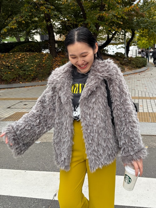 サイズ展開あり/軽量】MIXファースタンドカラーコート（その他アウター