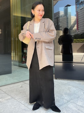 「アイテム（テーラードジャケット）」を使った、mari.kana_lemageさん（レディース・150cm）の秋コーディネート