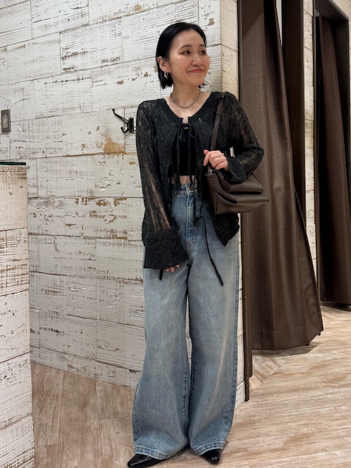 カプリシュレマージュ　ストレートルーズワイドデニム 3サイズ展開】ストレートルーズデニム（デニムパンツ